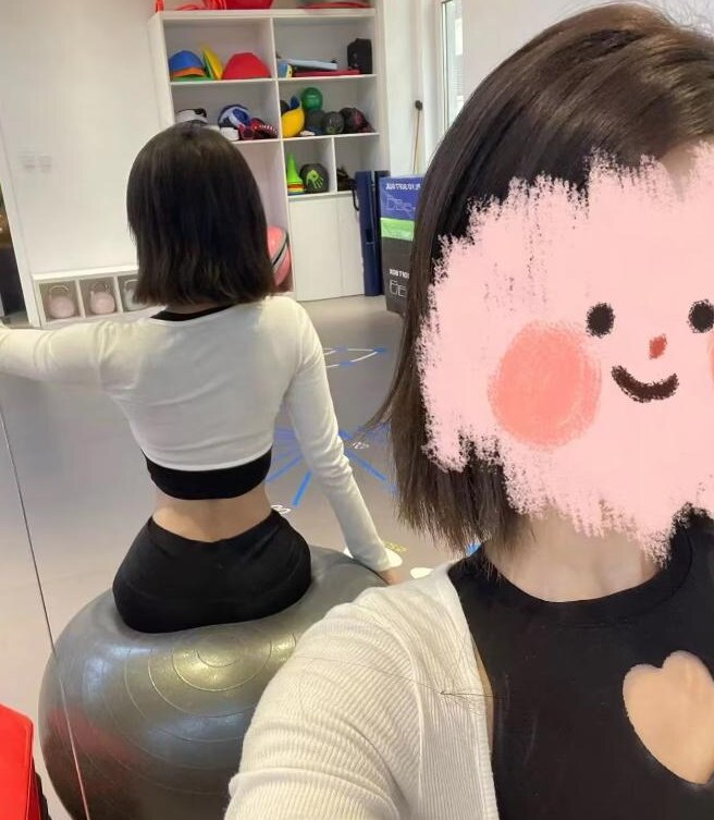 健身翘臀图图