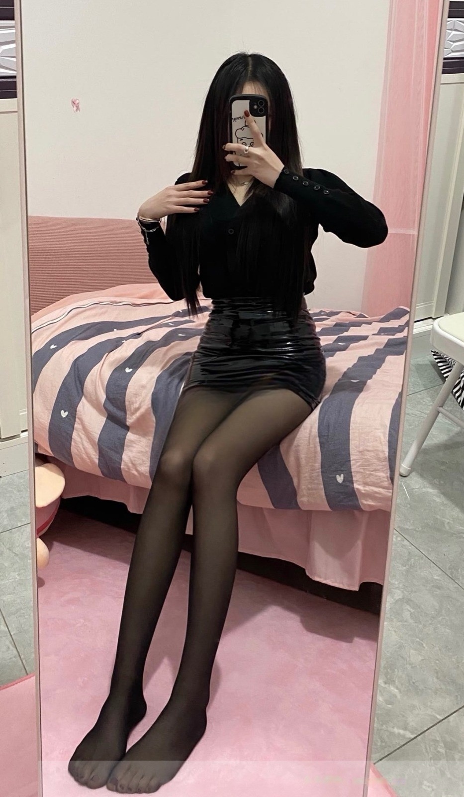 腿很棒的一妹子